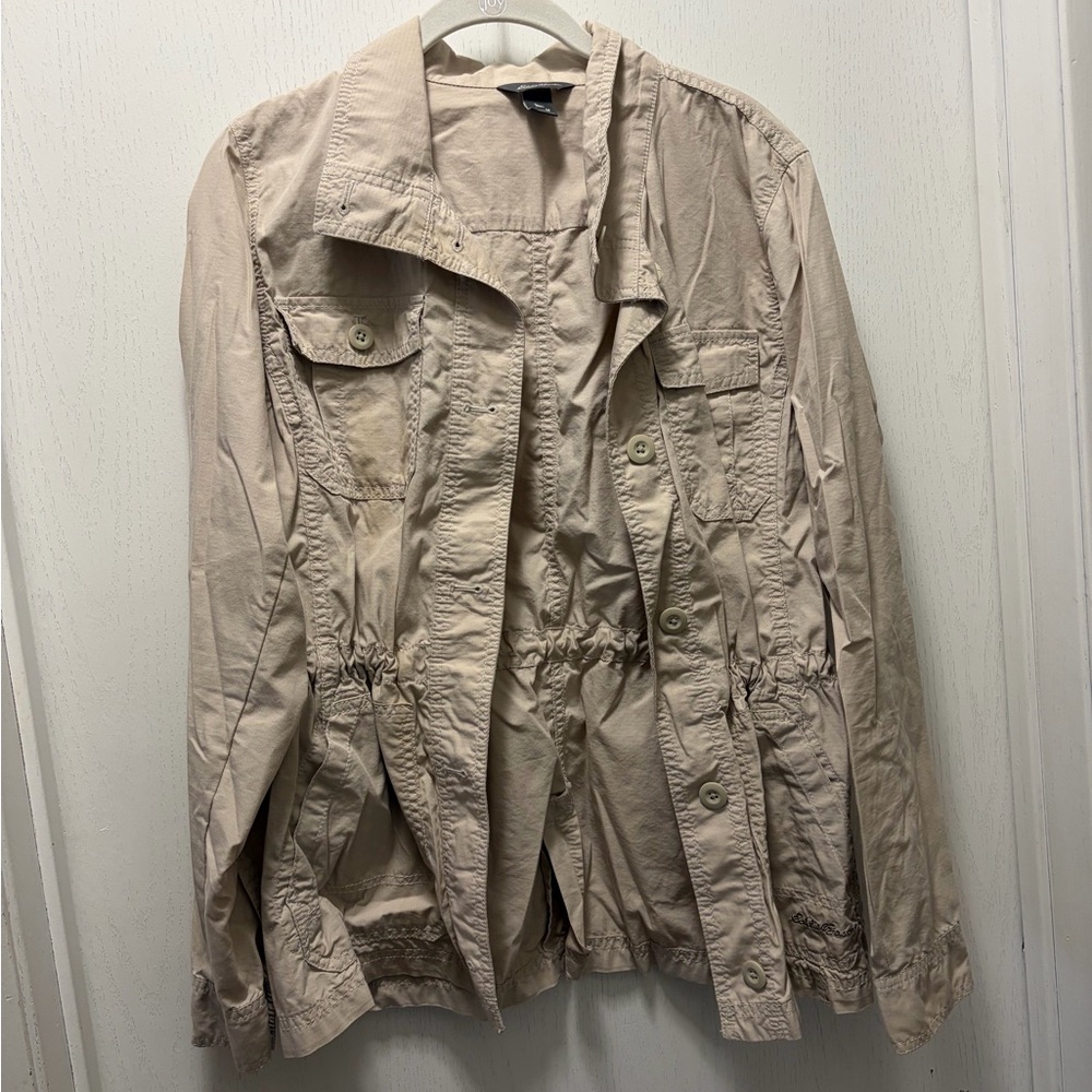 Eddie Bauer Women's Light Tan Utility Jacket